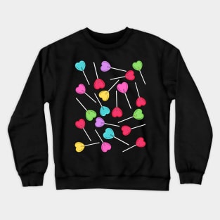 Heart lollipops pattern Crewneck Sweatshirt